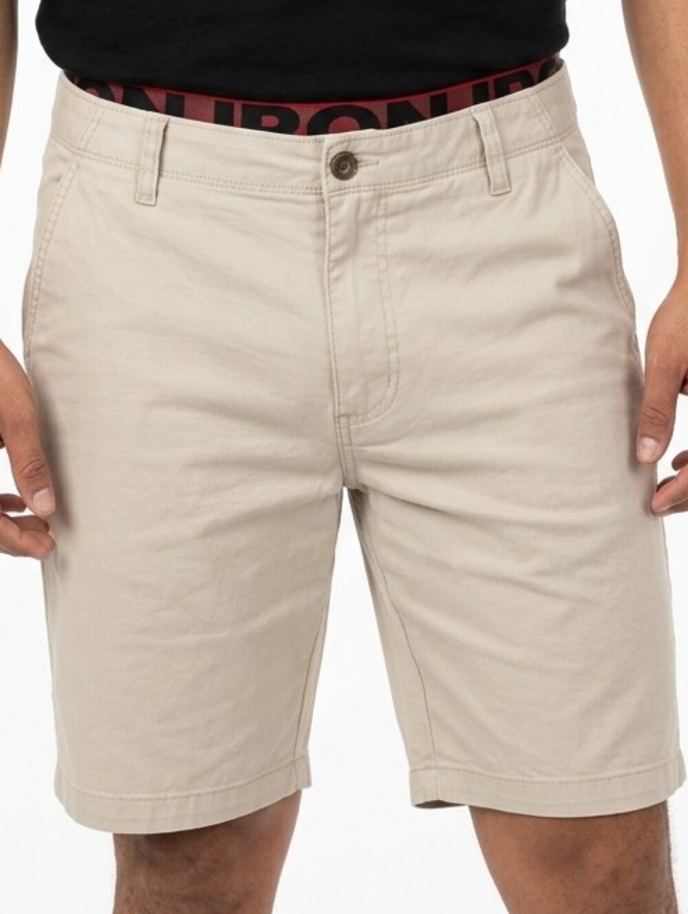 IRO Men's Flat-Front Chino Shorts in Beige